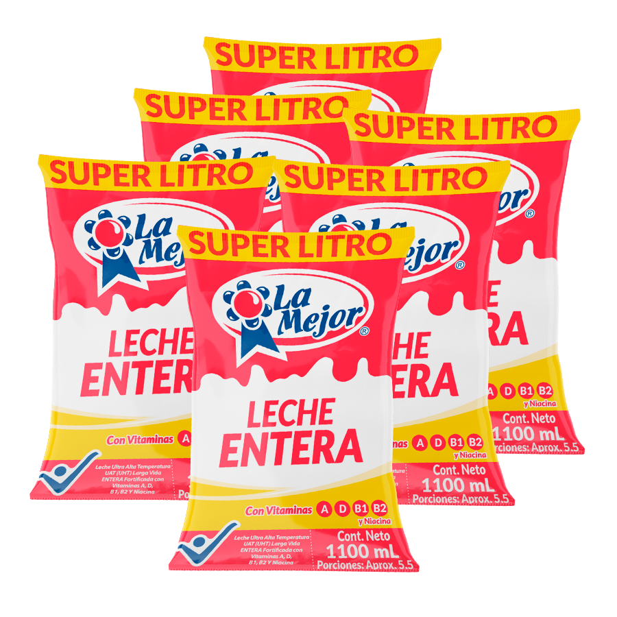 Sixpack Leche Entera 1100 ml