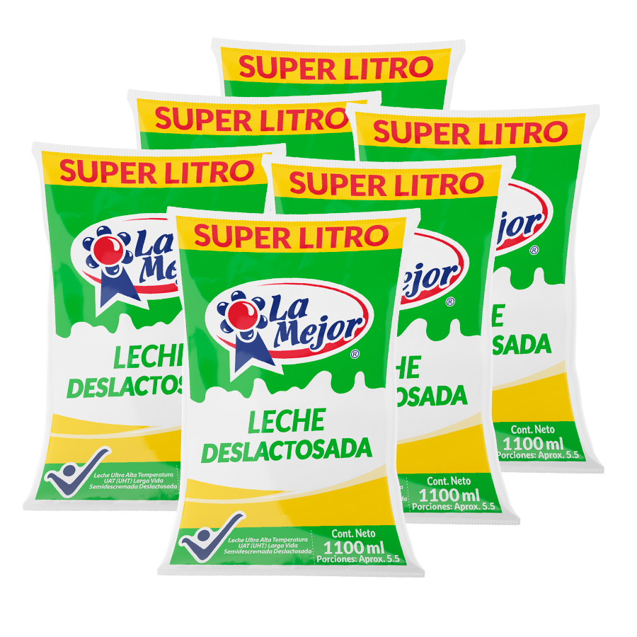 Sixpack Leche Deslactosada 1100 ml