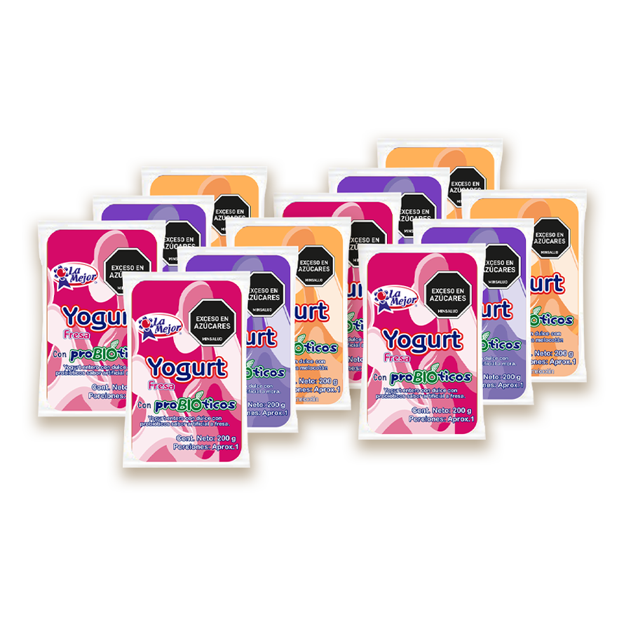 Pack x 12 Yogurt con Probióticos surtido