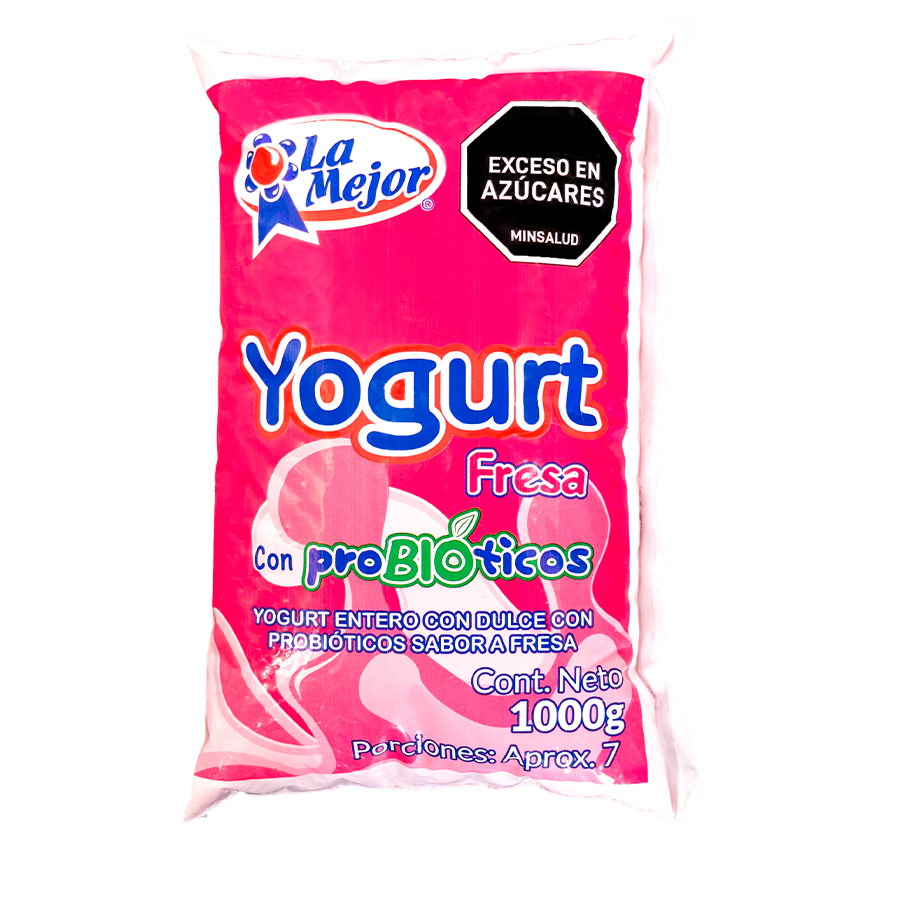 Litro de Yogurt Probióticos Fresa