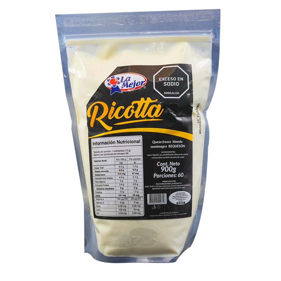 Ricotta Doypack 900 gr
