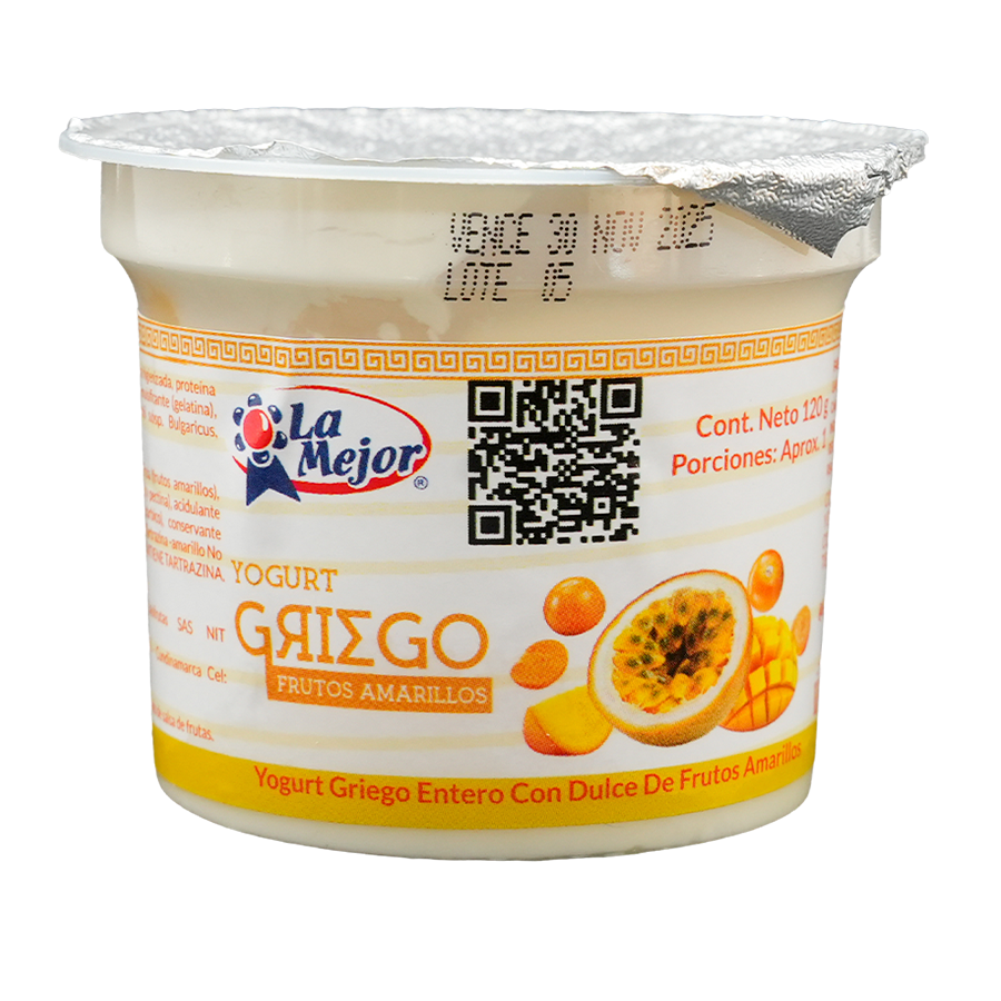 Yogurt Griego Frutos Amarillos 120 gr
