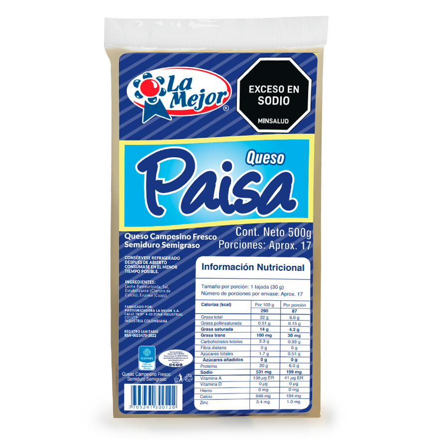 Queso Paisa 500gr
